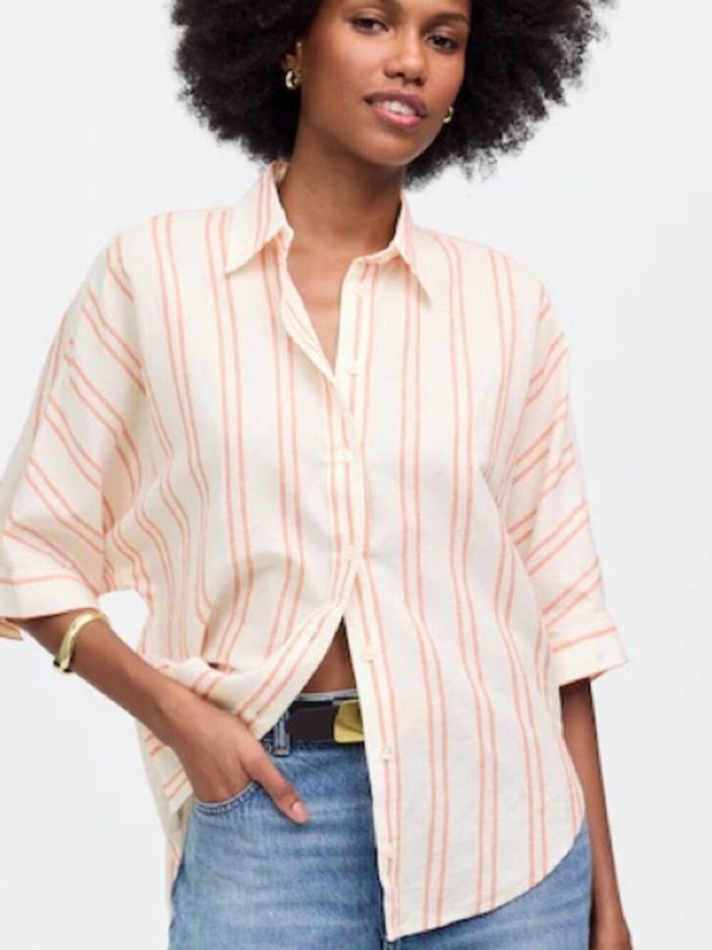 Madewell oversized button down blouse